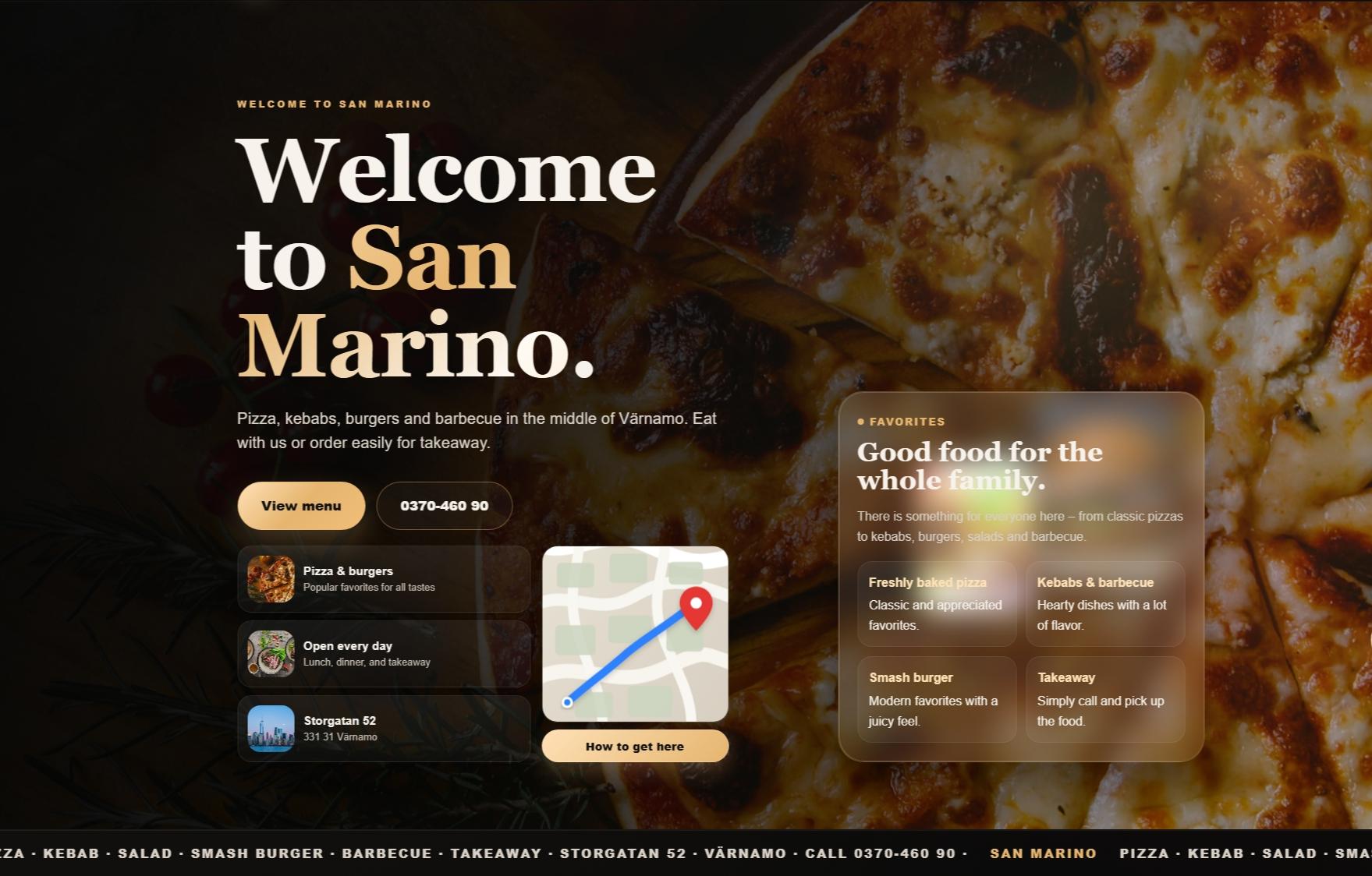 Hemsidan för San Marino